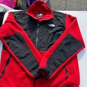 The North Face Red and Black Zip-Up Jacket